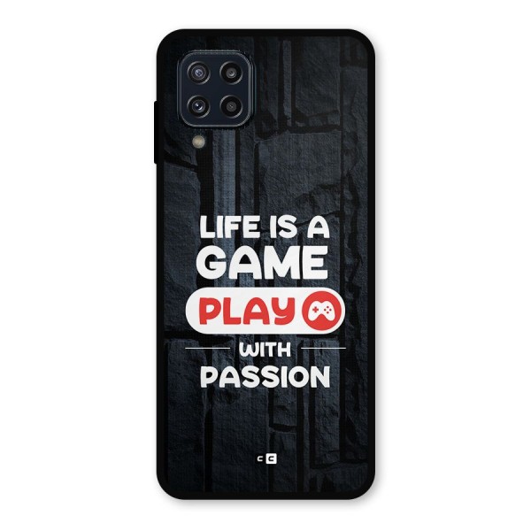 Play With Passion Metal Back Case for Galaxy M32