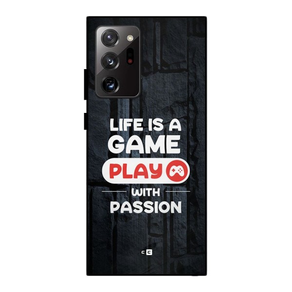 Play With Passion Metal Back Case for Galaxy Note 20 Ultra