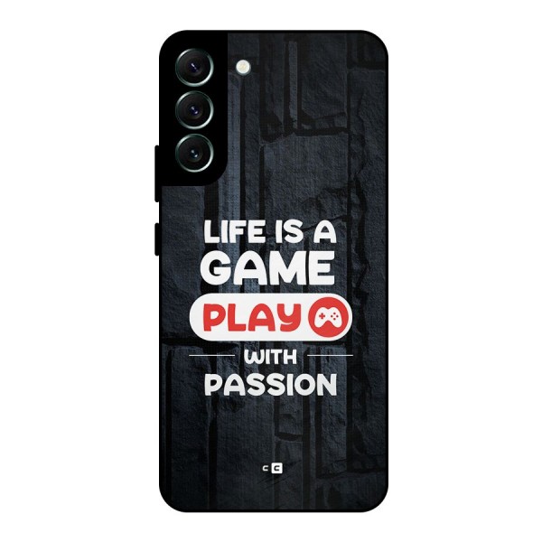 Play With Passion Metal Back Case for Galaxy S22 Plus 5G