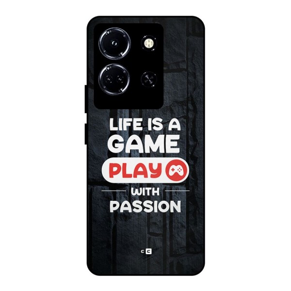 Play With Passion Metal Back Case for Infinix Note 30 5G