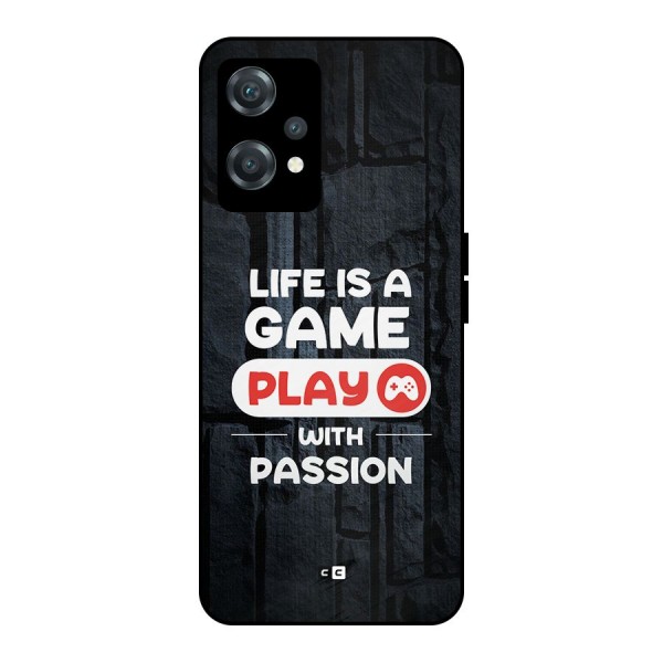 Play With Passion Metal Back Case for OnePlus Nord CE 2 Lite 5G