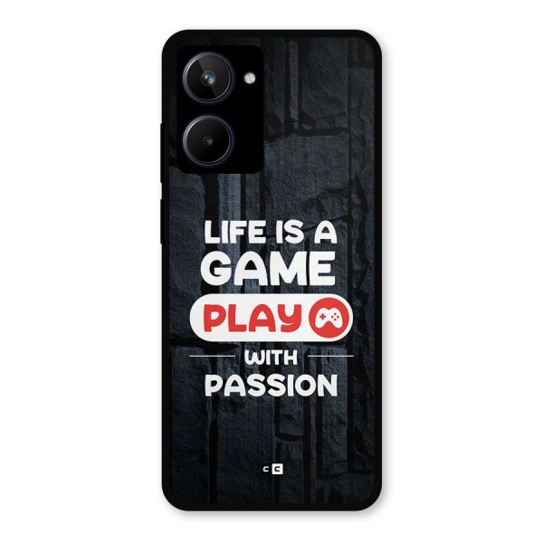 Play With Passion Metal Back Case for Realme 10