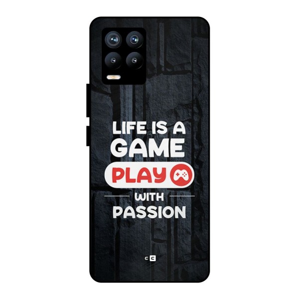 Play With Passion Metal Back Case for Realme 8 Pro