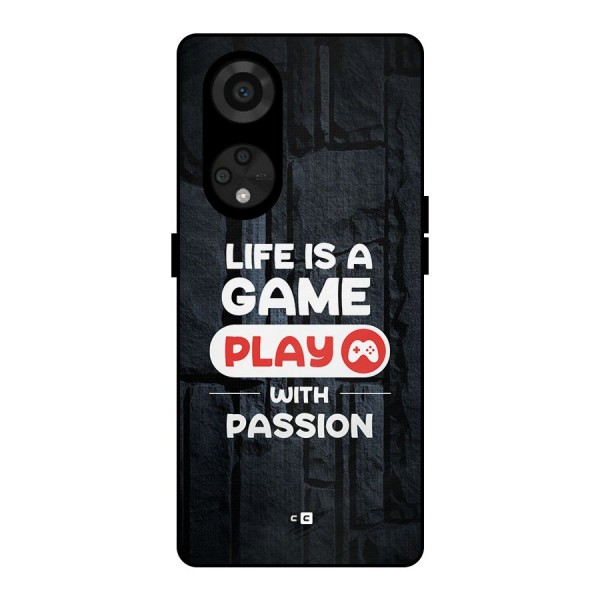 Play With Passion Metal Back Case for Reno8 T 5G