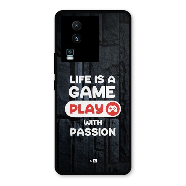 Play With Passion Metal Back Case for iQOO Neo 7 Pro