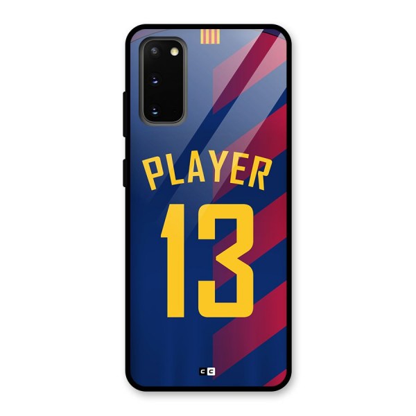 Player Thirteen Glass Back Case for Galaxy S20