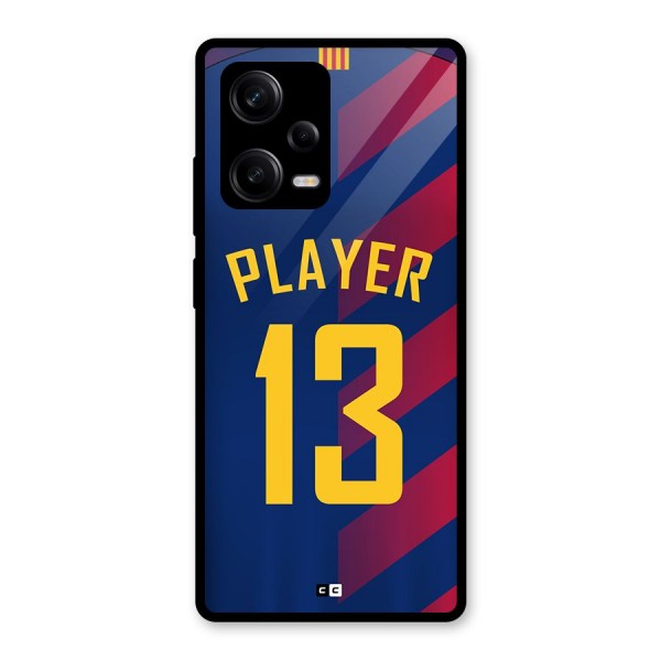 Player Thirteen Glass Back Case for Redmi Note 12 Pro