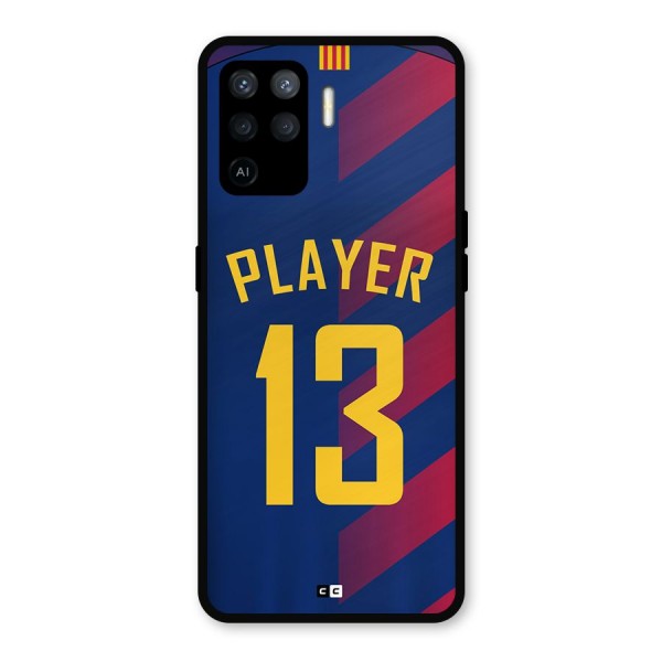 Player Thirteen Metal Back Case for Oppo F19 Pro