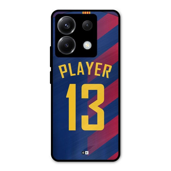 Player Thirteen Metal Back Case for Poco X6