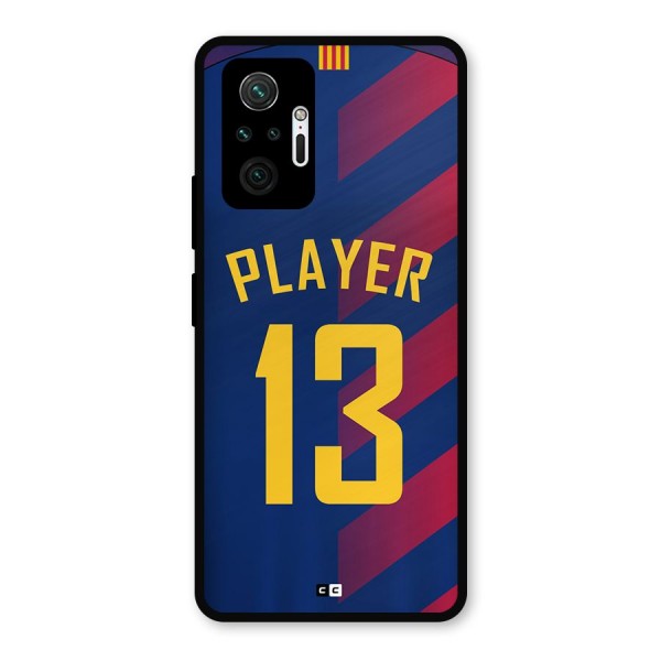 Player Thirteen Metal Back Case for Redmi Note 10 Pro Max