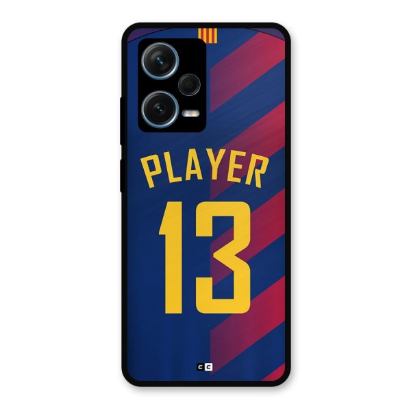 Player Thirteen Metal Back Case for Redmi Note 12 Pro Plus 5G