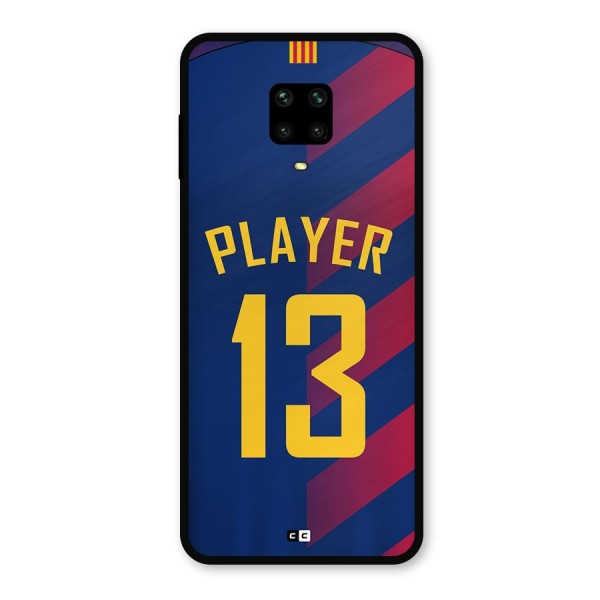 Player Thirteen Metal Back Case for Redmi Note 9 Pro Max