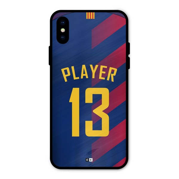 Player Thirteen Metal Back Case for iPhone XS