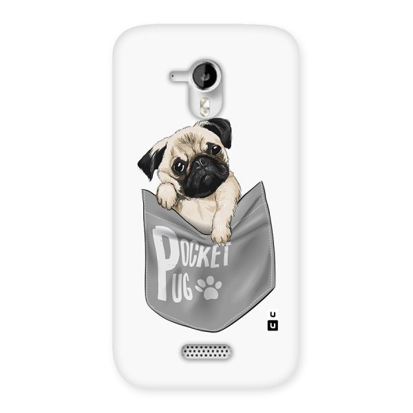 Pocket Pug Back Case for Micromax Canvas HD A116