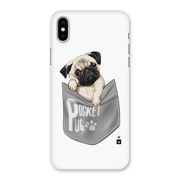Pocket Pug Back Case for iPhone X