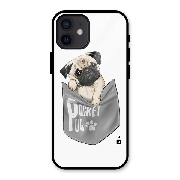 Pocket Pug Glass Back Case for iPhone 12