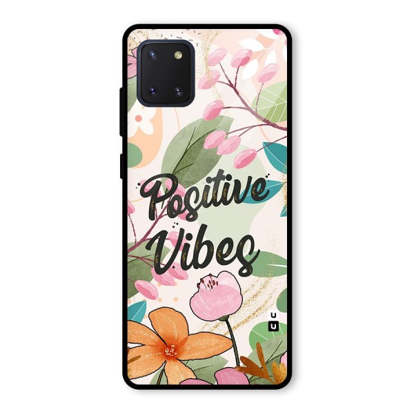 Positive Vibes Glass Back Case for Galaxy Note 10 Lite