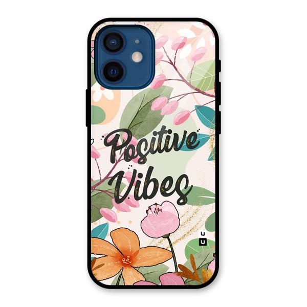Positive Vibes Glass Back Case for iPhone 12 Mini