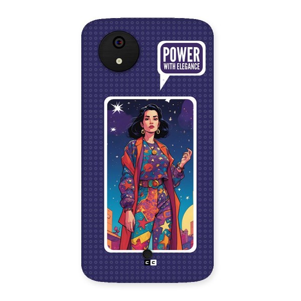 Power With Elegance Back Case for Canvas A1  AQ4501