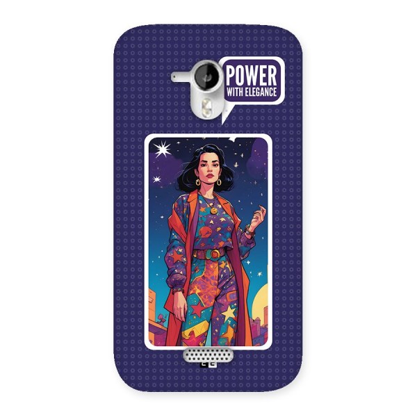 Power With Elegance Back Case for Canvas HD A116