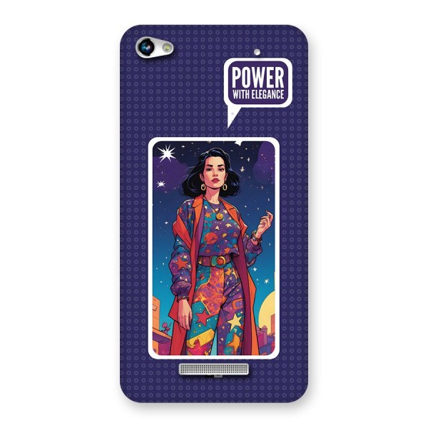 Power With Elegance Back Case for Canvas Hue 2 A316