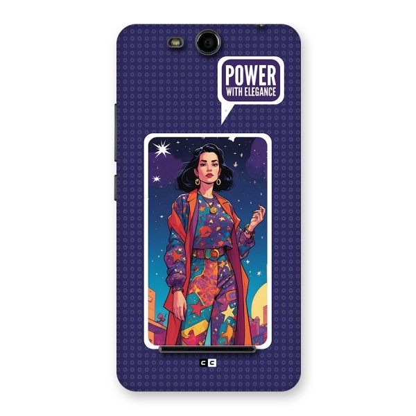Power With Elegance Back Case for Canvas Juice 3 Q392