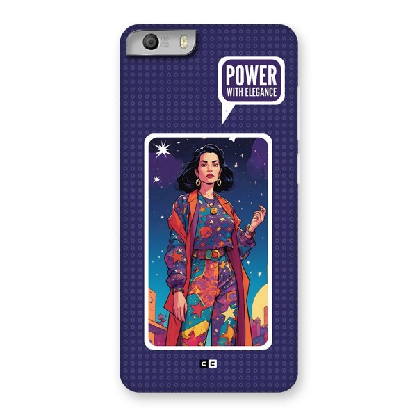 Power With Elegance Back Case for Canvas Knight 2