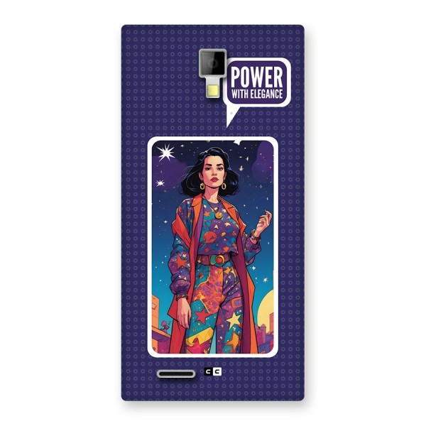 Power With Elegance Back Case for Canvas Xpress A99