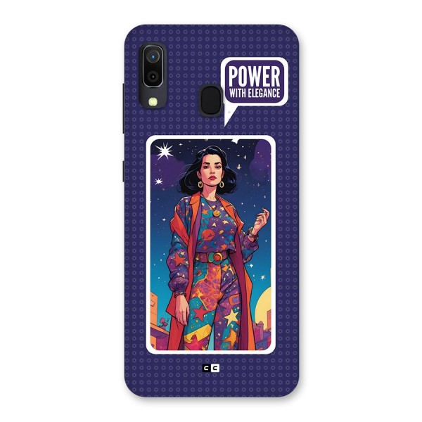 Power With Elegance Back Case for Galaxy A20