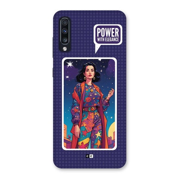 Power With Elegance Back Case for Galaxy A70