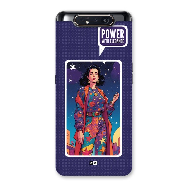 Power With Elegance Back Case for Galaxy A80