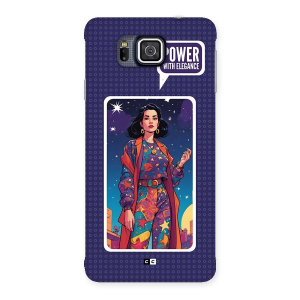 Power With Elegance Back Case for Galaxy Alpha