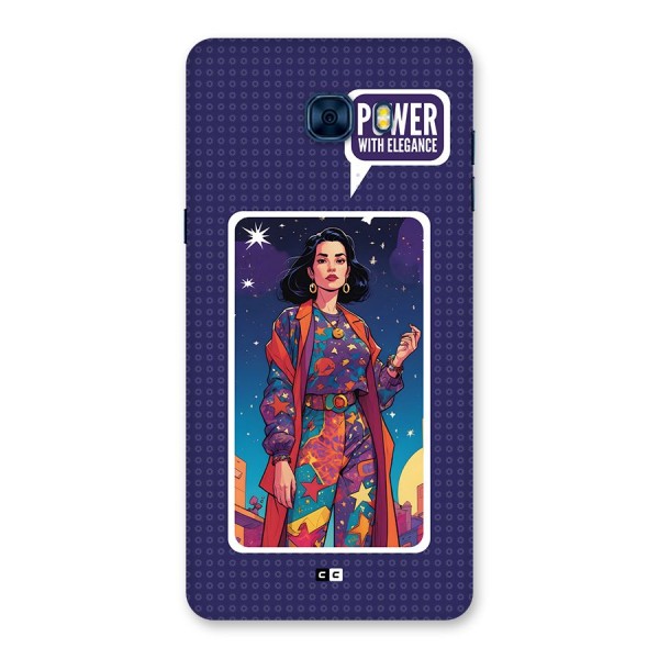 Power With Elegance Back Case for Galaxy C7 Pro