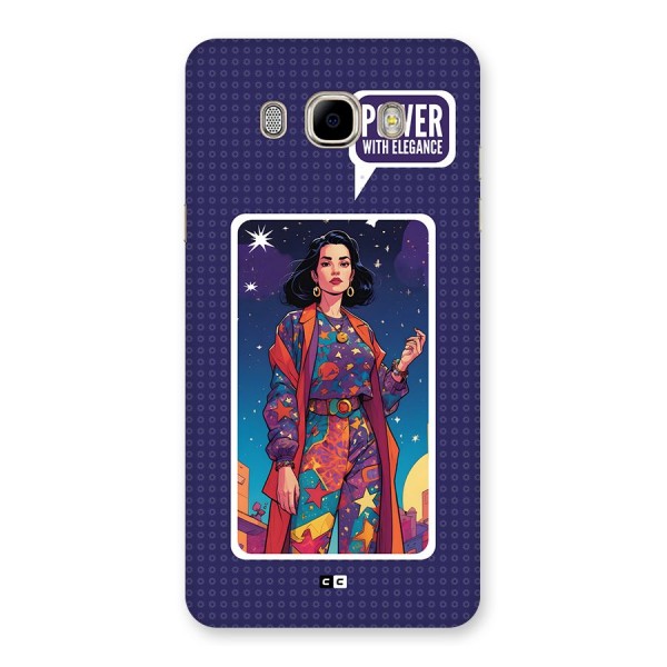 Power With Elegance Back Case for Galaxy J7 2016