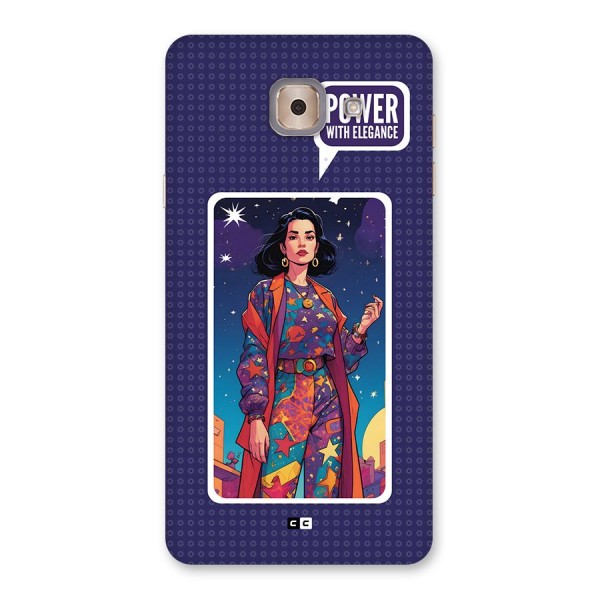 Power With Elegance Back Case for Galaxy J7 Max