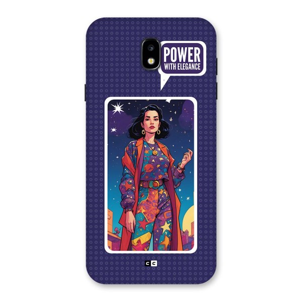 Power With Elegance Back Case for Galaxy J7 Pro