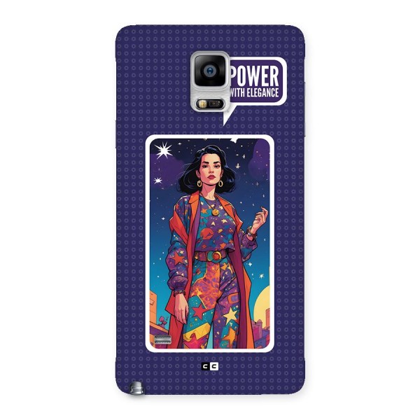 Power With Elegance Back Case for Galaxy Note 4