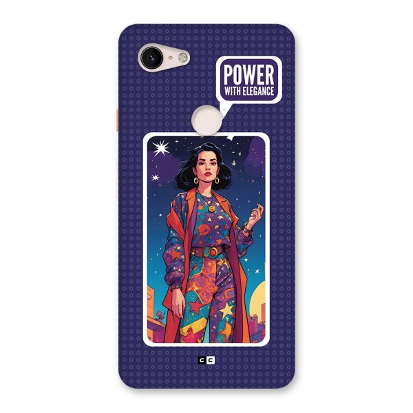 Power With Elegance Back Case for Google Pixel 3 XL