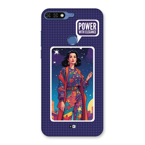 Power With Elegance Back Case for Honor 7C