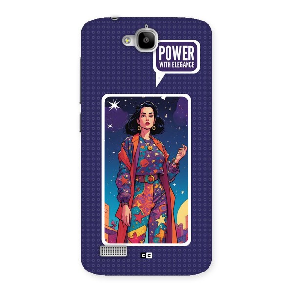 Power With Elegance Back Case for Honor Holly
