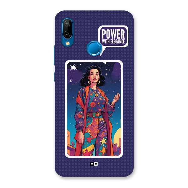 Power With Elegance Back Case for Huawei P20 Lite