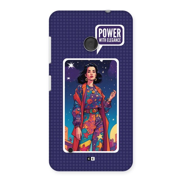 Power With Elegance Back Case for Lumia 530