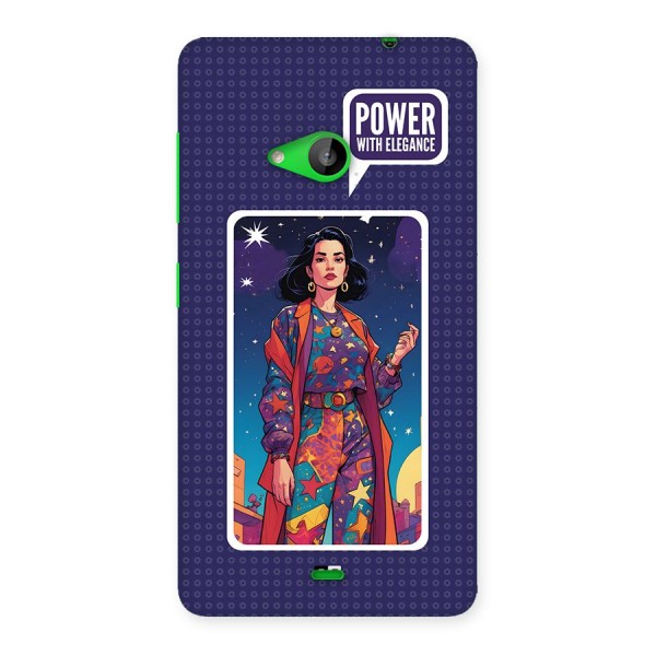 Power With Elegance Back Case for Lumia 535