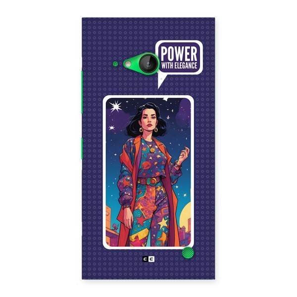Power With Elegance Back Case for Lumia 730