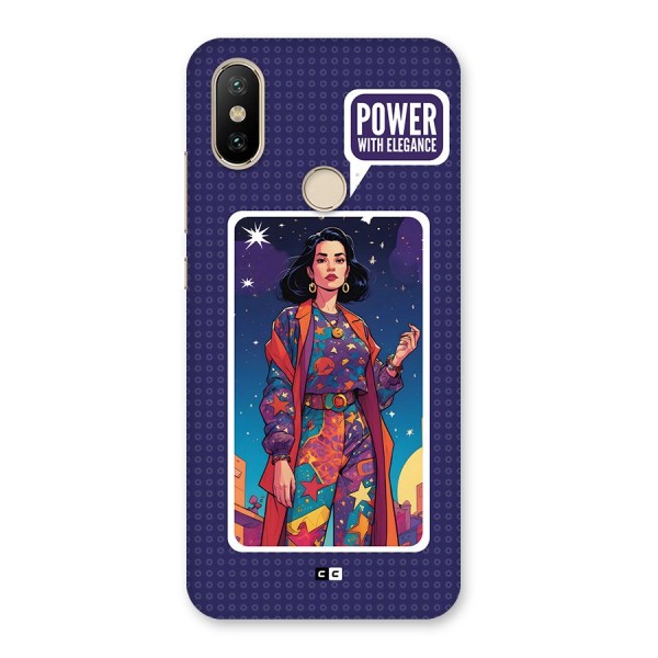 Power With Elegance Back Case for Mi A2