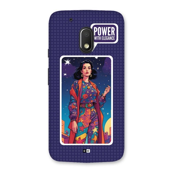 Power With Elegance Back Case for Moto G4 Play