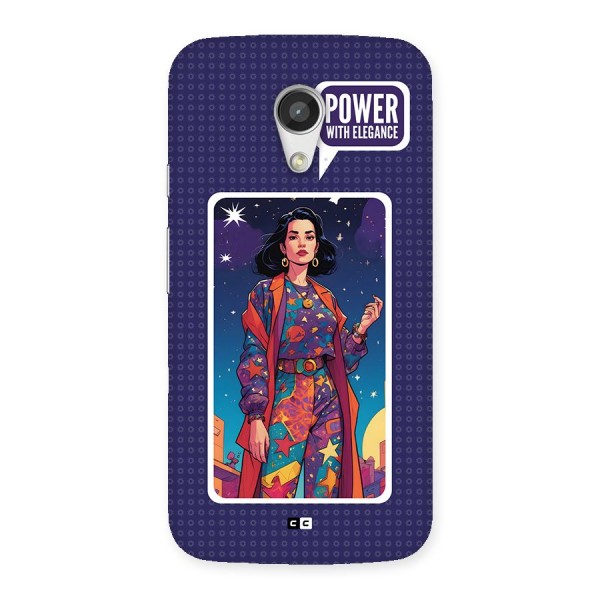 Power With Elegance Back Case for Moto G 2nd Gen