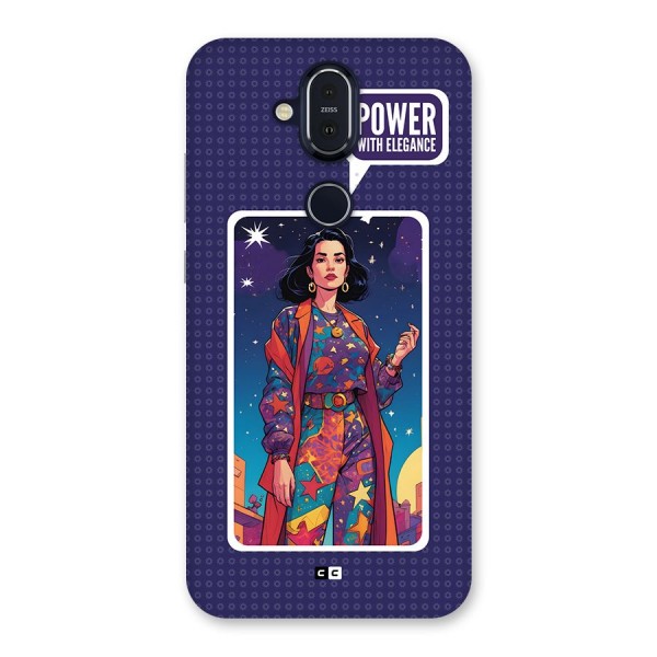 Power With Elegance Back Case for Nokia 8.1