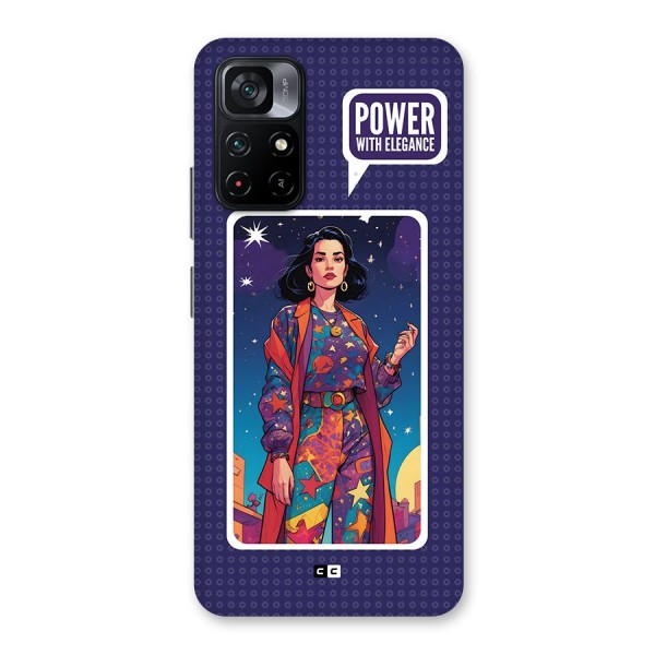 Power With Elegance Back Case for Poco M4 Pro 5G