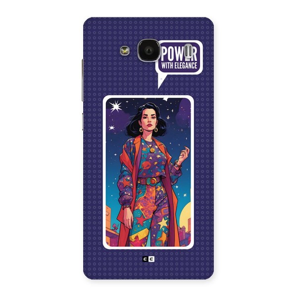 Power With Elegance Back Case for Redmi 2 Prime
